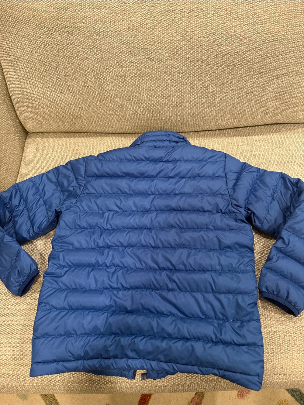 Patagonia Kids Royal Blue Lightweight Down Puffer Jacket - Picture 5 of 7